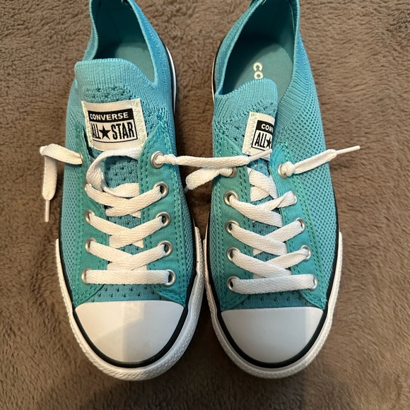 Converse Knit Light Blue Sneakers - Picture 1 of 3